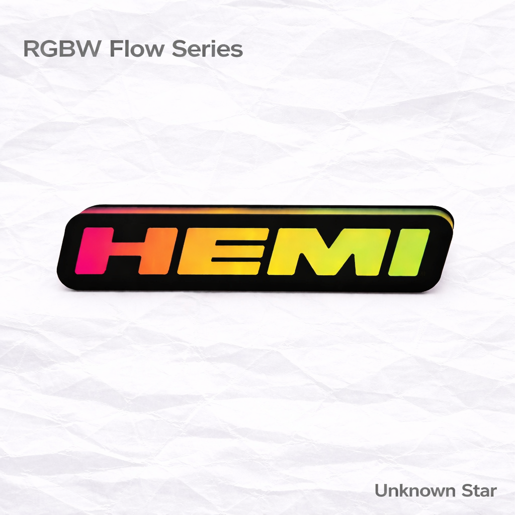 HEMI RGB Flow Series LED Badge Emblem Logo