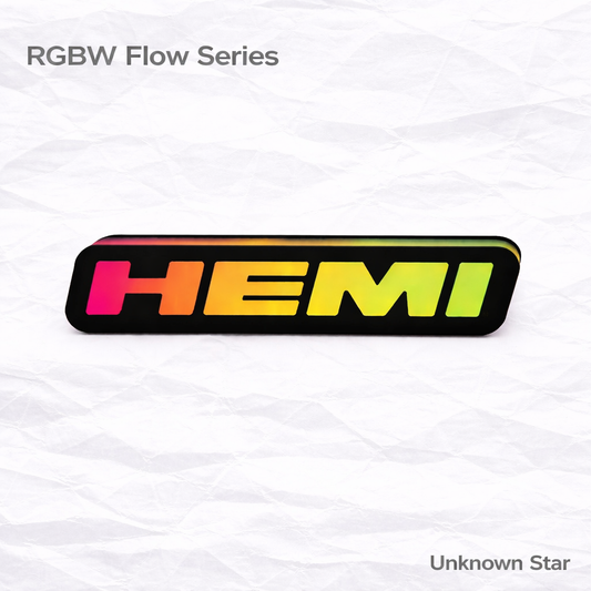 HEMI RGB Flow Series LED Badge Emblem Logo