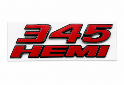 345 HEMI Fender Emblems (Pair) – Red