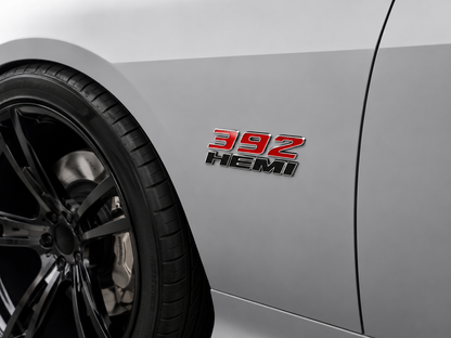 392 HEMI Fender Emblems (Pair) – Red