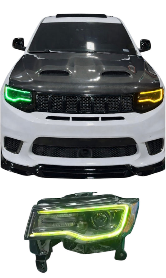 JEEP GRAND CHEROKEE RGB APP-CONTROLLED FUNCTIONAL HEADLIGHTS (2014–2022)