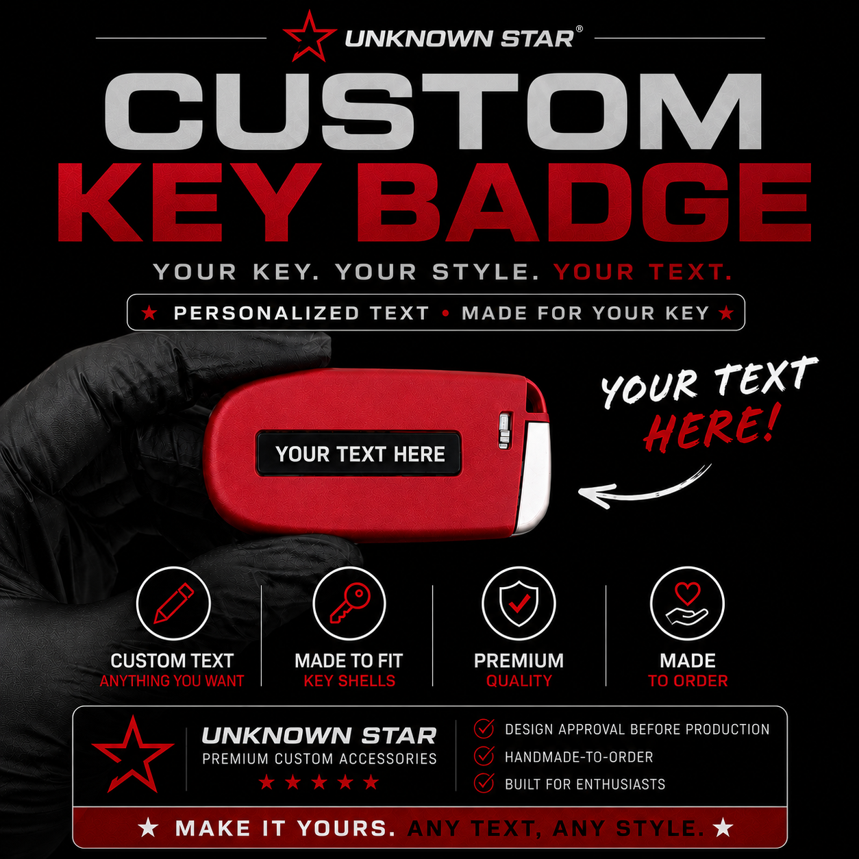 Custom Engraved Key Badge